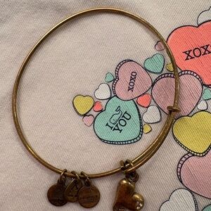 Alex and Ani Gold Charm Bangle
